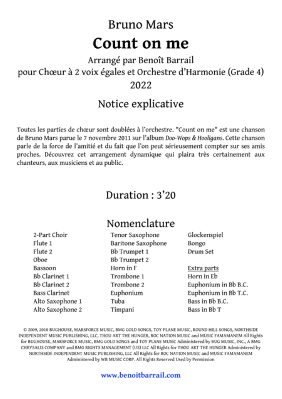 Count On Me Concert Band scores gallery preview page 4