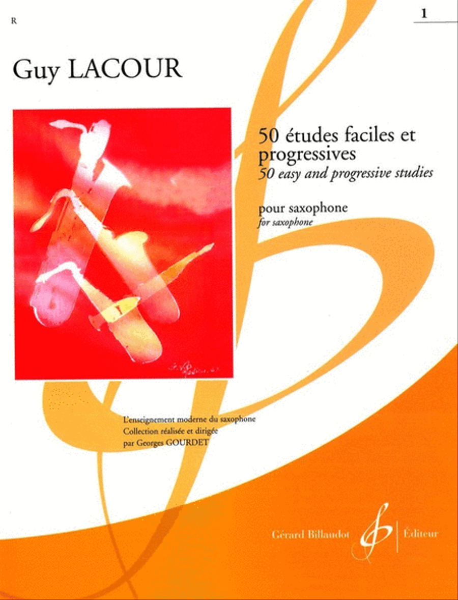 Lacour - 50 Easy And Progressive Studies Book 1 Sax Saxophone Solo scores gallery preview page 1