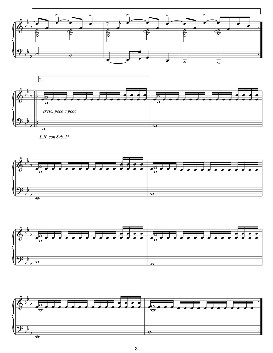 Fix You Piano Solo scores gallery preview page 3