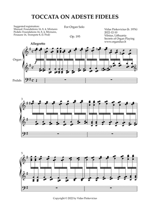 Toccata on Adeste fideles, Op. 195 (Organ Solo) by Vidas Pinkevicius