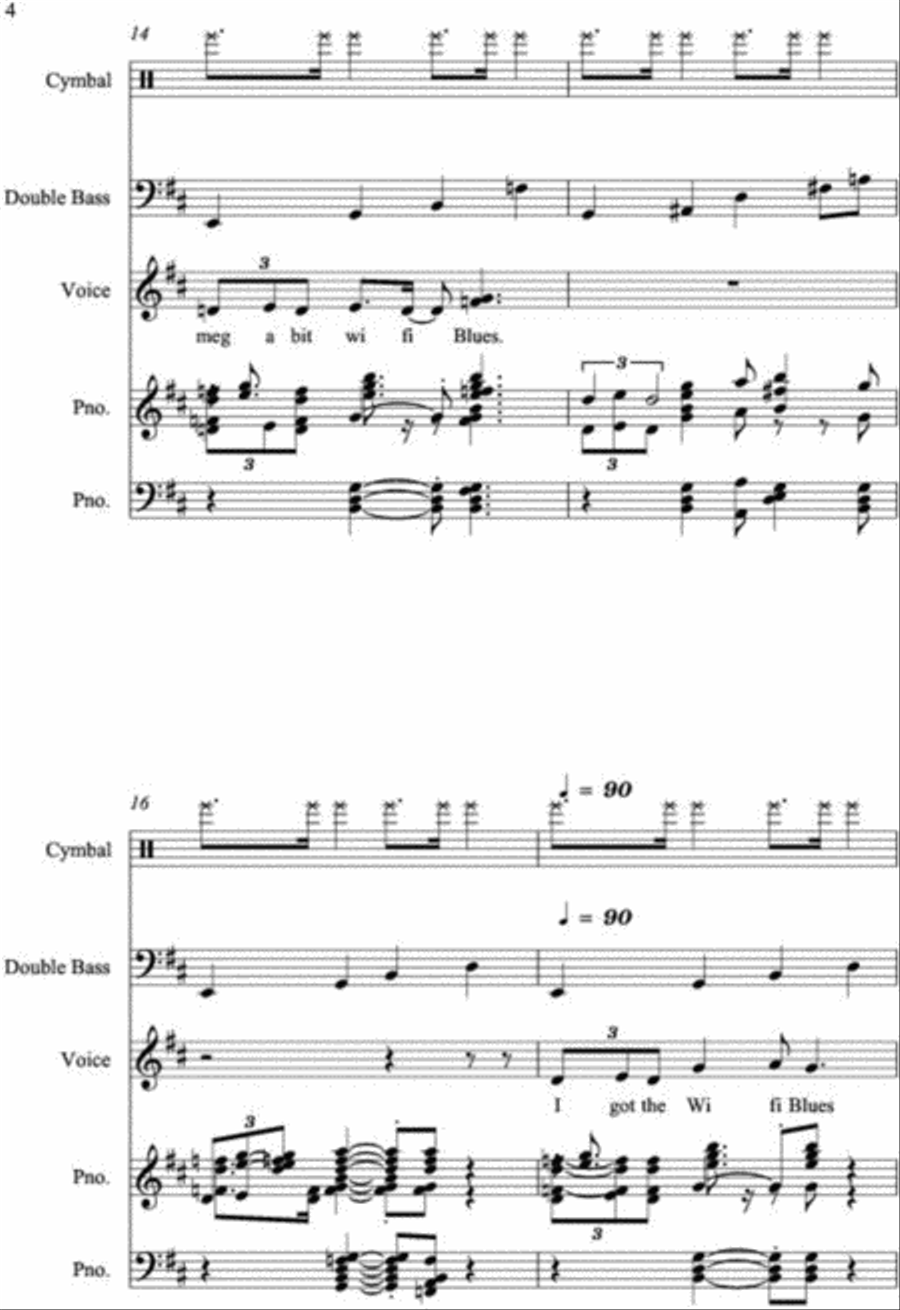 Wifi Blues Jazz Ensemble scores gallery preview page 4