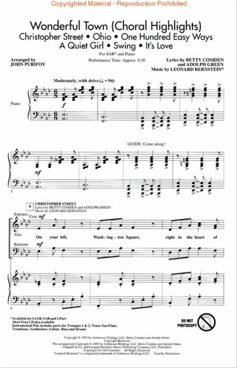 <br>Sheet music extract