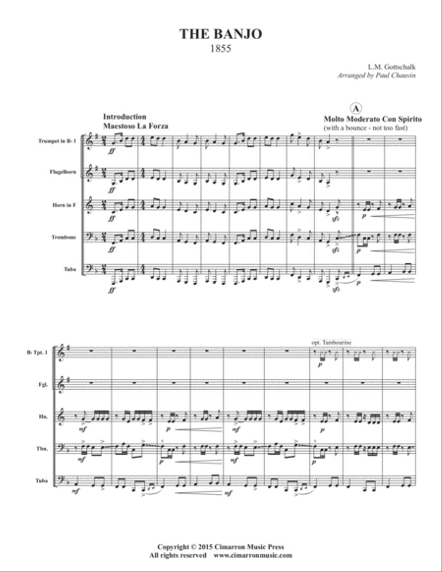 The Banjo Brass Quintet scores gallery preview page 2