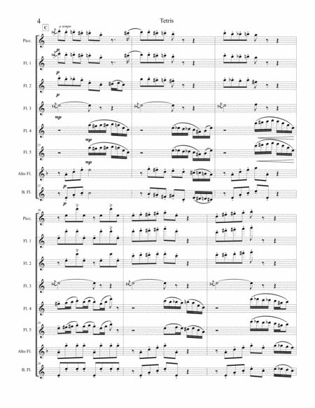 Tetris Theme for Advanced Flute Choir image number null