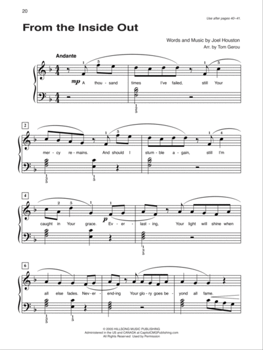 Alfred's Basic Piano Course Praise Hits, Level 3 Piano Method scores gallery preview page 23
