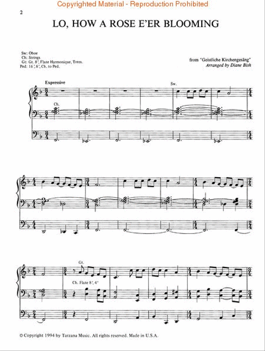 Merry Christmas from Diane Bish Organ scores gallery preview page 2