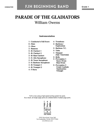 Parade of the Gladiators: Score