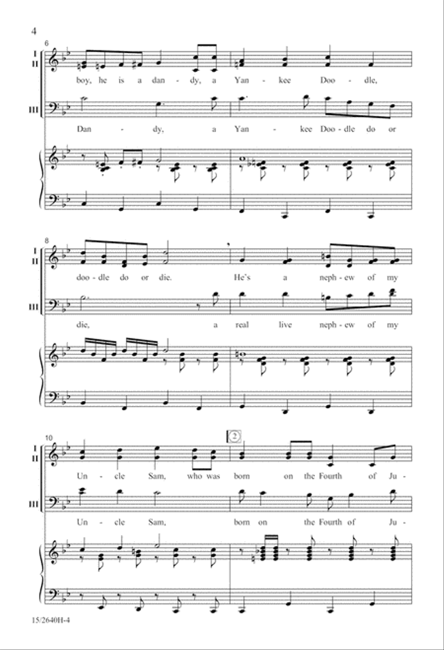Here's Two Cohan! Here's Two Cohan! 3-Part scores gallery preview page 5