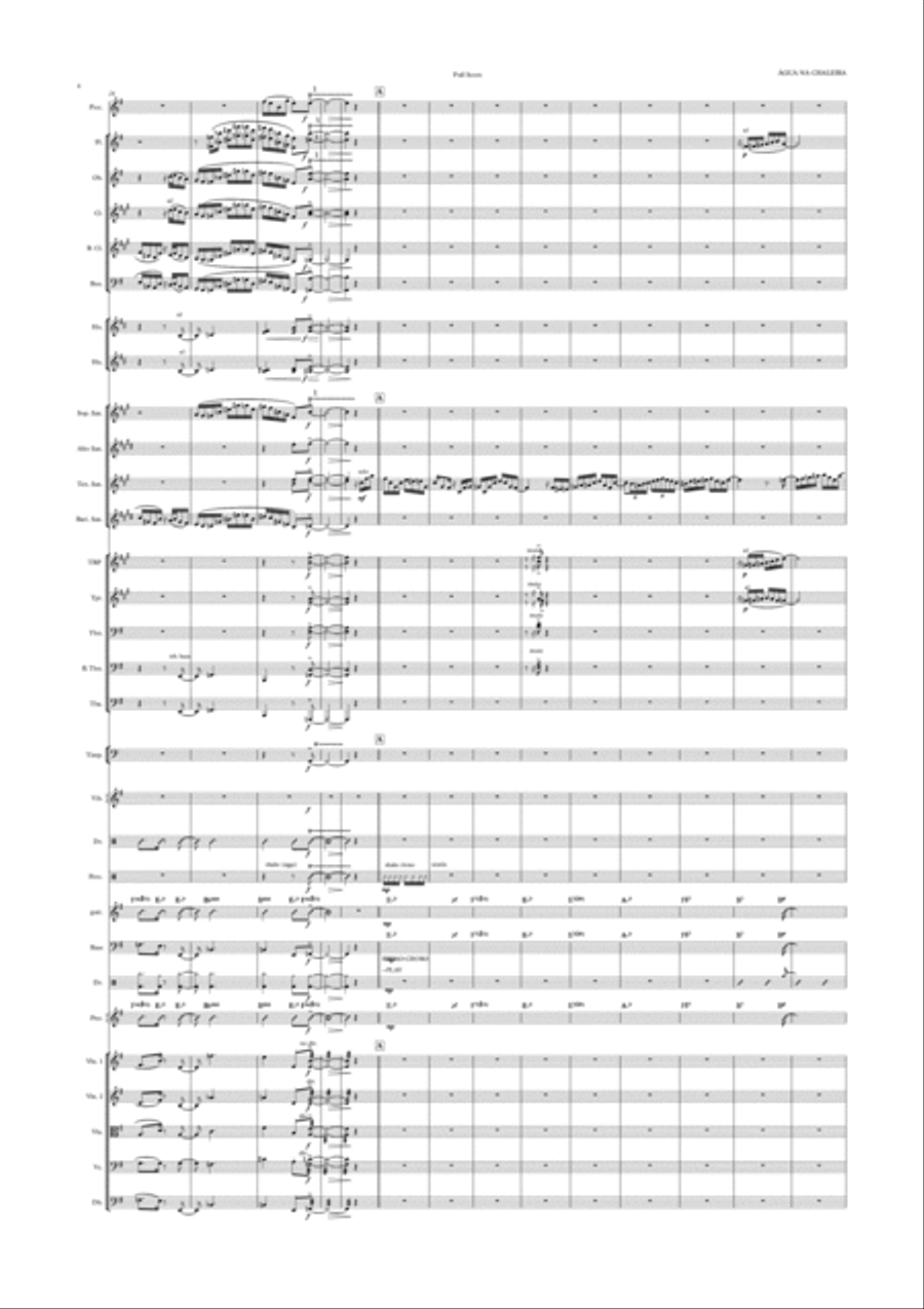 Agua na Chaleira orchestral choro Jazz Ensemble scores gallery preview page 4