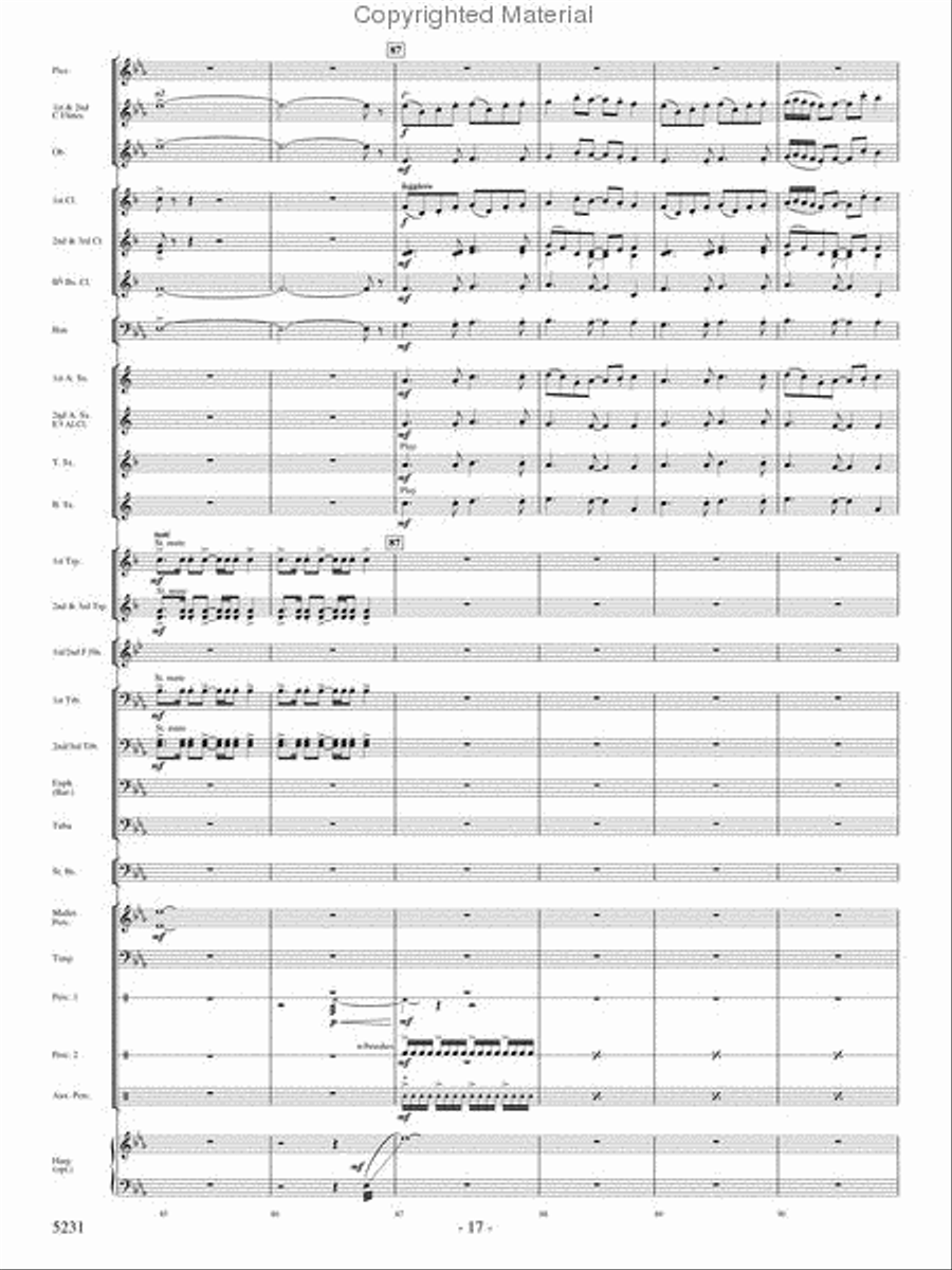 Pilatus: Mountain of Dragons Concert Band scores gallery preview page 15