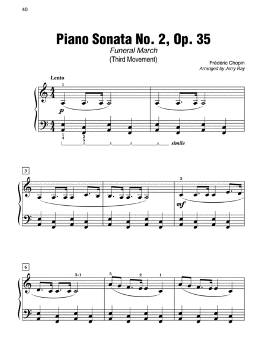Simply Chopin Easy Piano scores gallery preview page 4