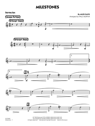 Milestones (arr. Paul Murtha) - Baritone Sax