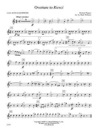 Overture to Rienzi: E-flat Alto Saxophone