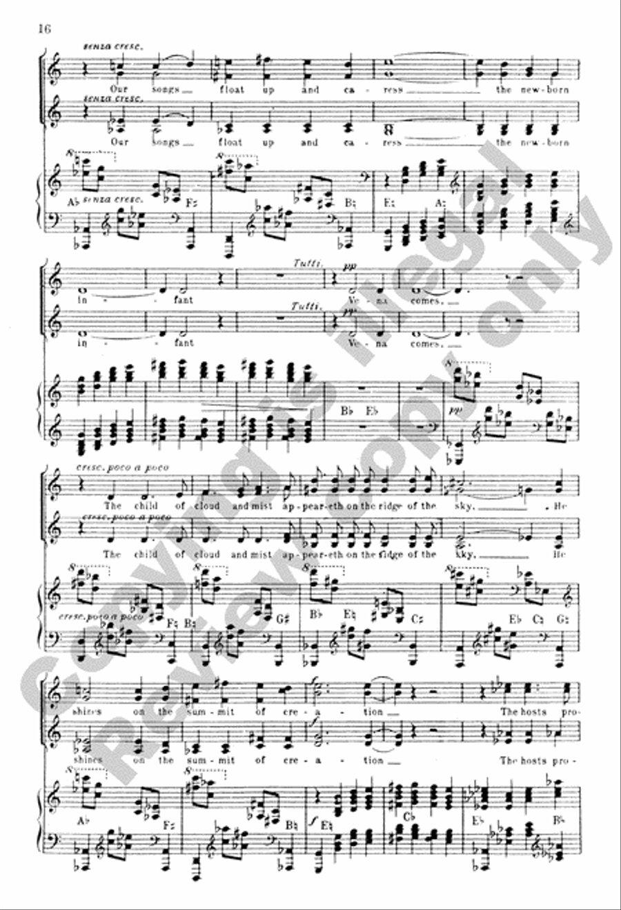 Choral Hymns from the Rig-Veda, Group 3 SSAA scores gallery preview page 9