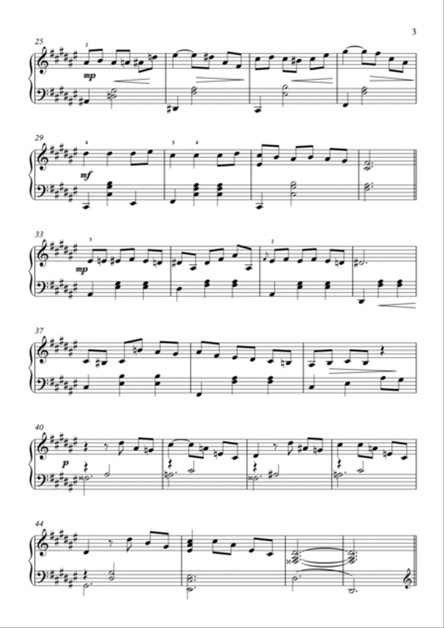 Menuet nr. 1 in F-sharp major '1pm' Harpsichord scores gallery preview page 3