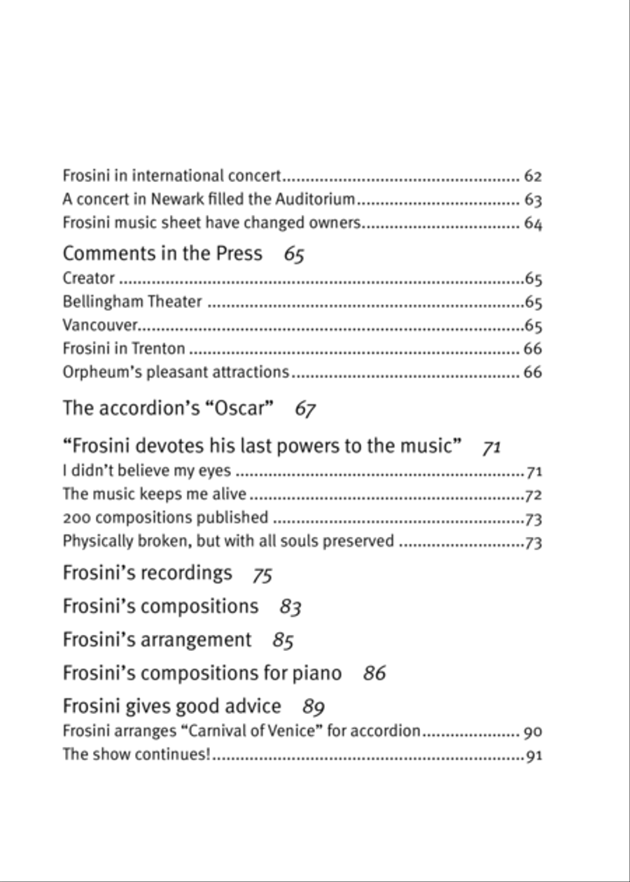 PIETRO FROSINI_THE WIZARD off the ACCORDION e-bok Engelska Accordion scores gallery preview page 5