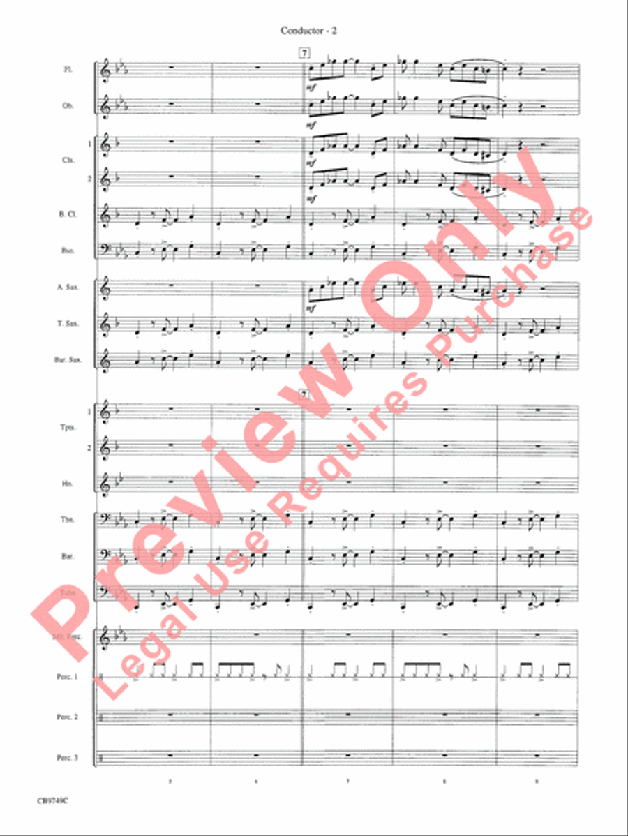 Sing, Sing, Sing Concert Band scores gallery preview page 4