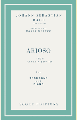 Book cover for Bach - Arioso from Cantata BWV 156 for Trombone and Piano