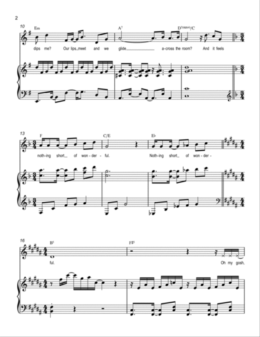Nothing Short Of Wonderful Voice scores gallery preview page 2