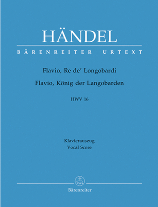 Book cover for Flavio, Re de Langobardi - Flavio, Konig der Langobarden HWV 16