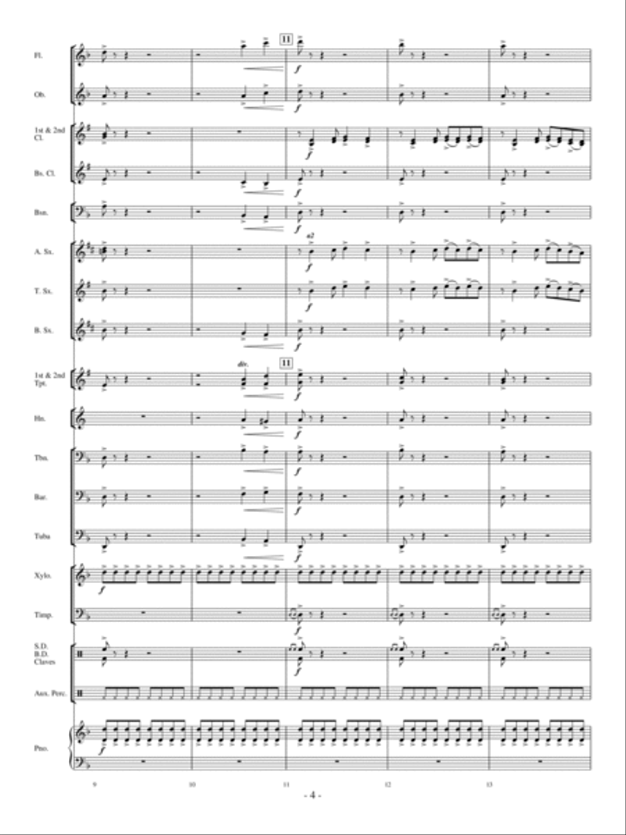 Freefall! Concert Band scores gallery preview page 3