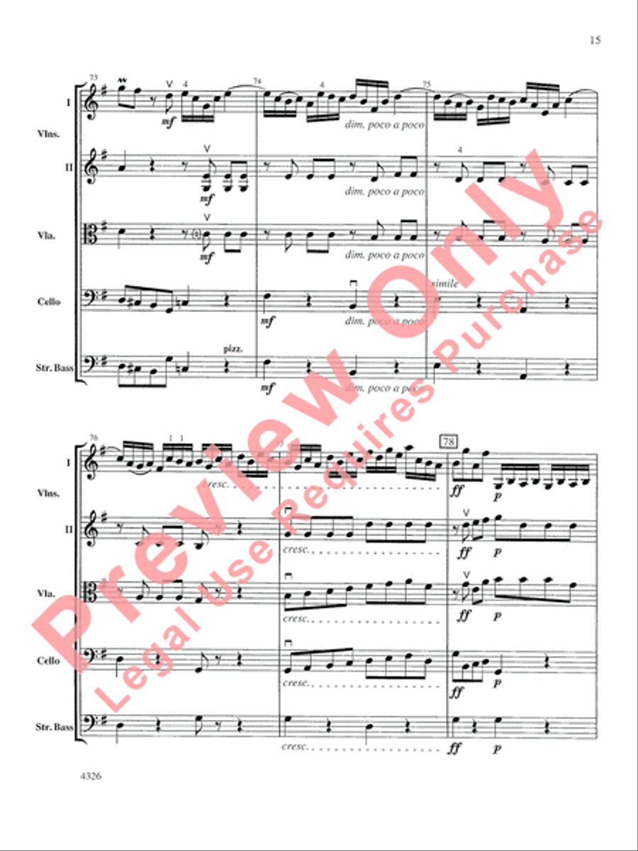 Fiocco Allegro String Orchestra scores gallery preview page 16
