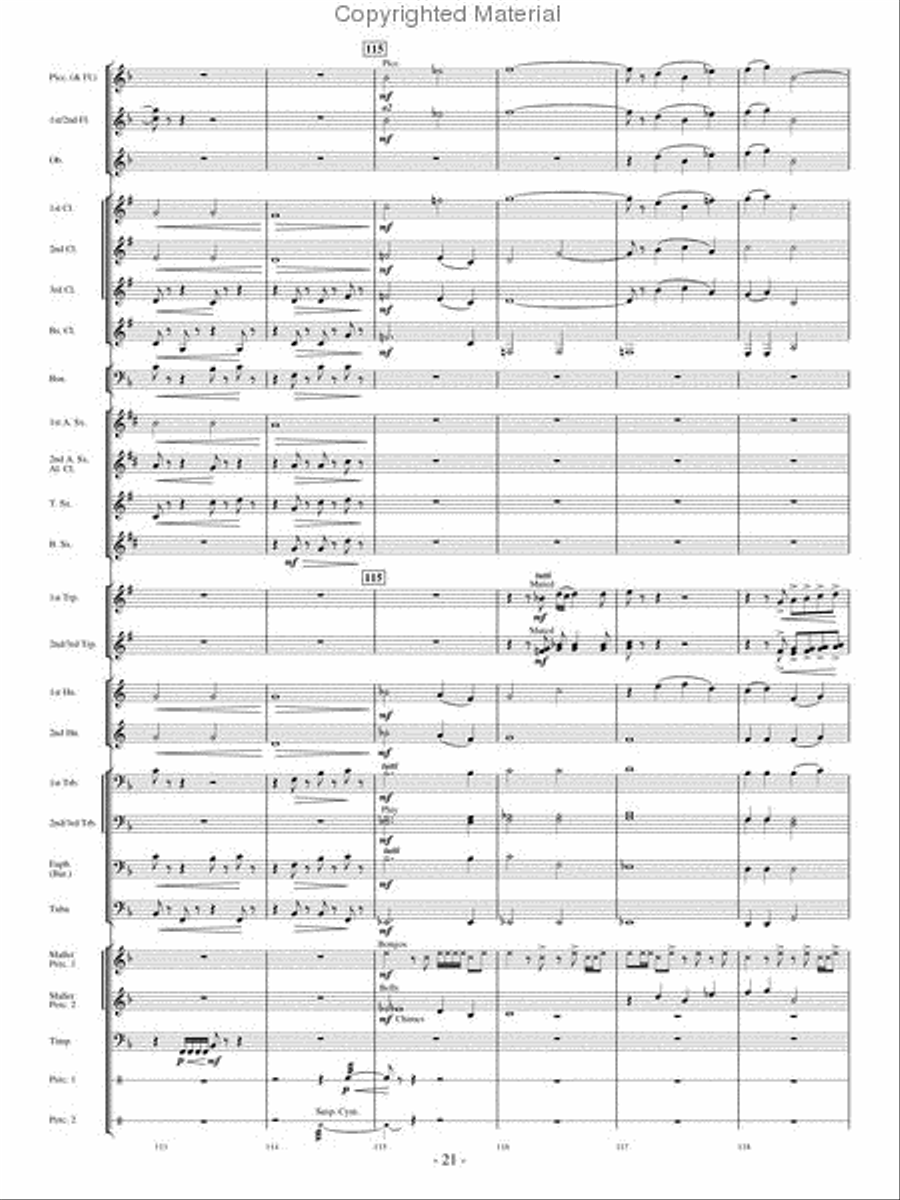 High Country Celebration High Country Celebration Concert Band scores gallery preview page 20