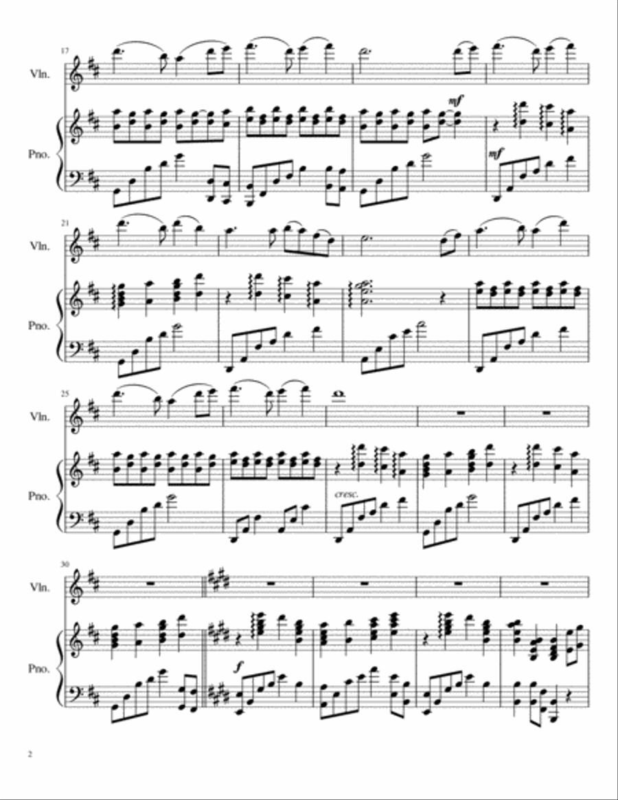There Is A Fountain There Is A Fountain Violin Solo scores gallery preview page 2