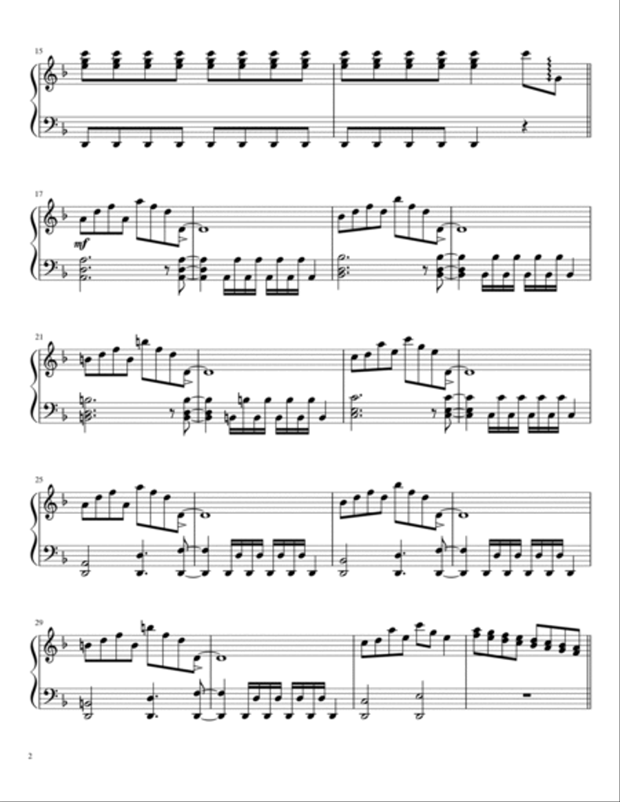 Hangar 18 Piano Solo scores gallery preview page 2