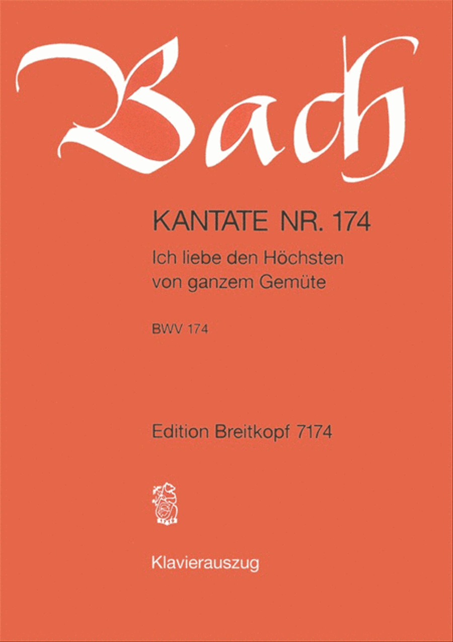 Cantata BWV 174 “Ich liebe den Höchsten von ganzem Gemüte” ATB scores gallery preview page 1