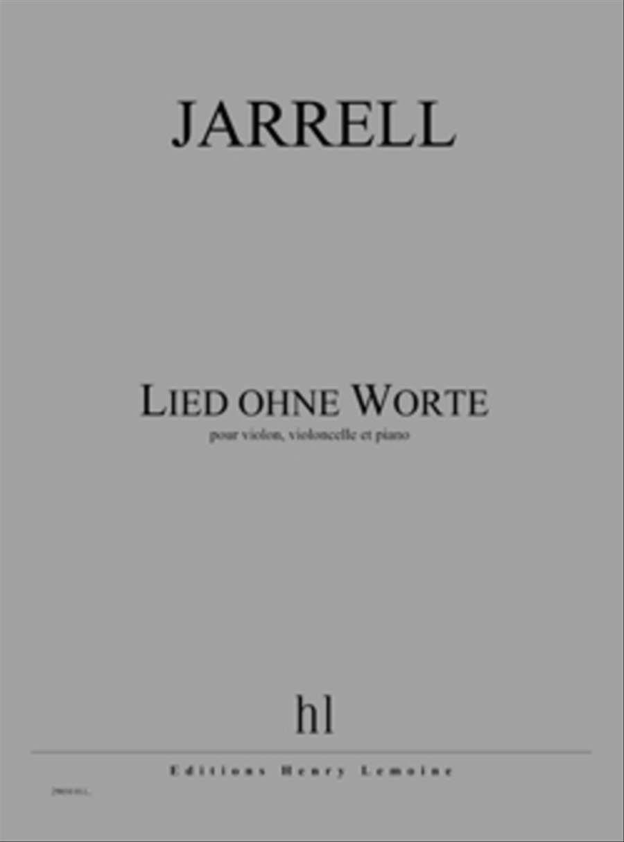Lied ohne Worte Lied ohne Worte Piano Trio scores gallery preview page 1