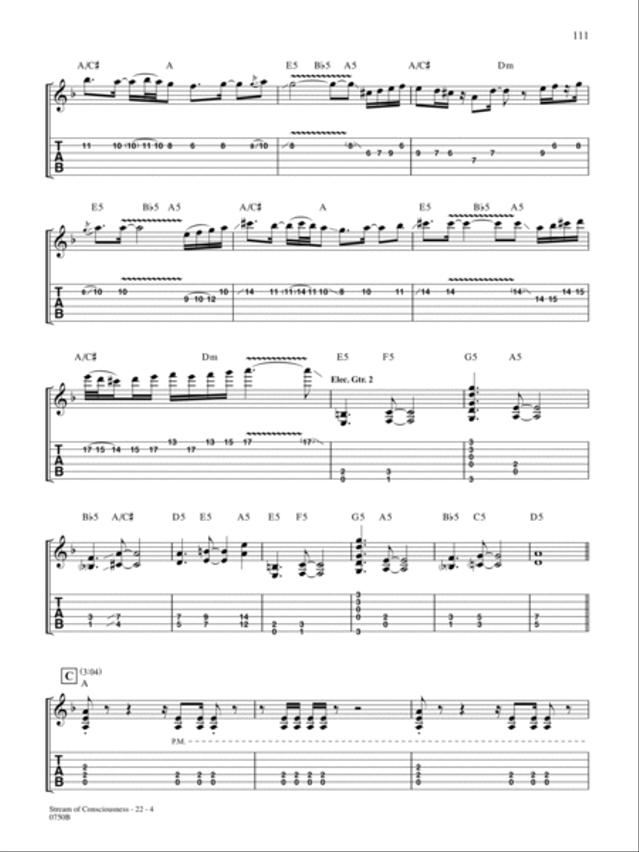 Stream of Consciousness Stream of Consciousness Guitar Tablature scores gallery preview page 4