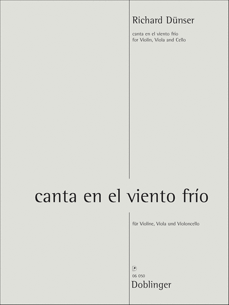 canta en el viento frio (singe im eisigen wind) String Trio scores gallery preview page 1