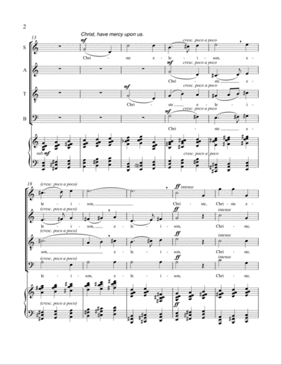 Missa Brevis SSATB scores gallery preview page 3