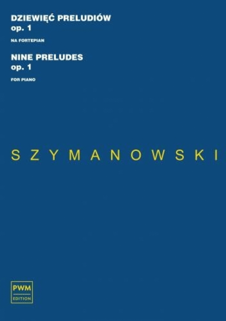 Nine Preludes, Op. 1 Piano scores gallery preview page 1