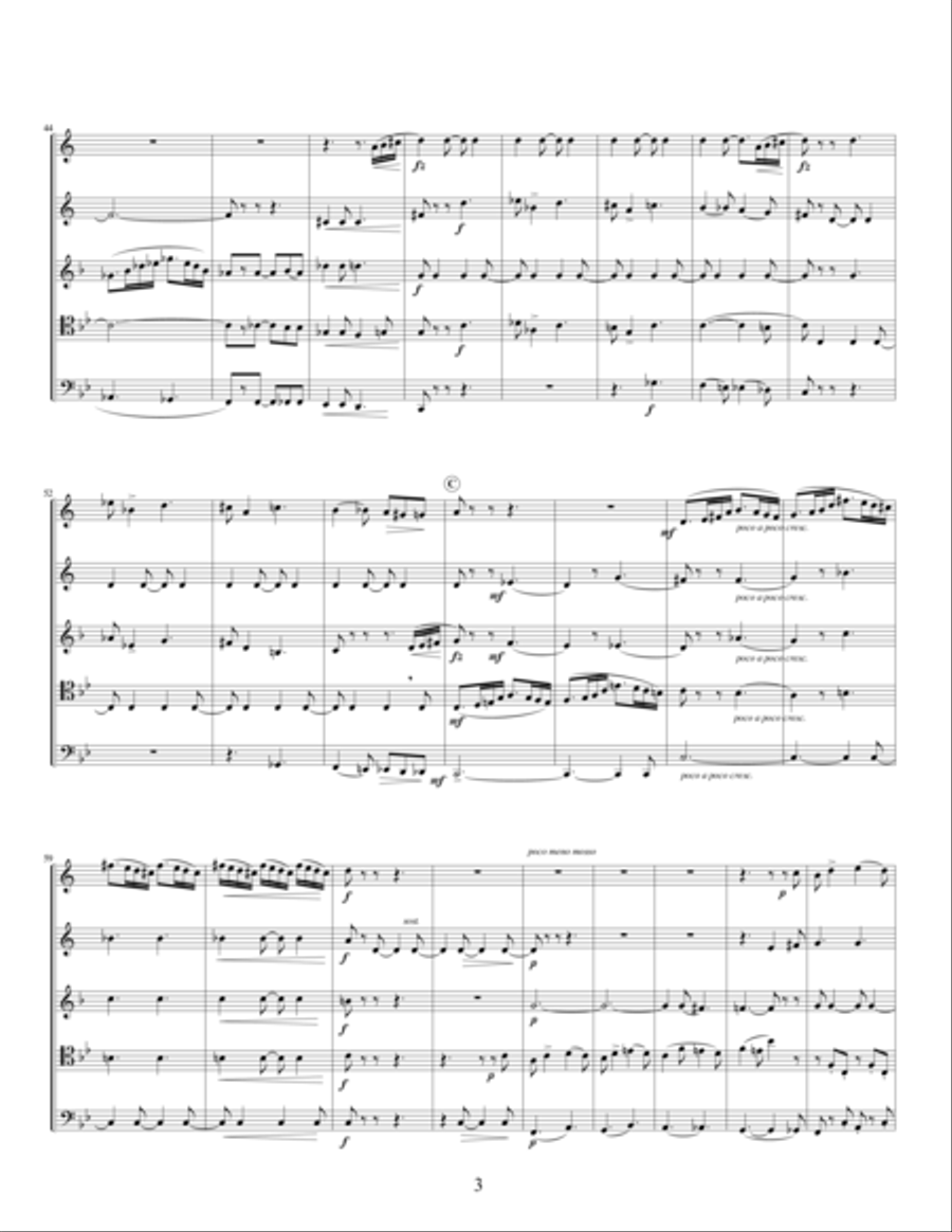 Quintet, Op. 4 Brass Ensemble scores gallery preview page 4