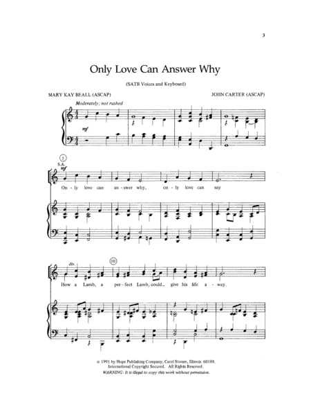 Only Love Can Answer Why