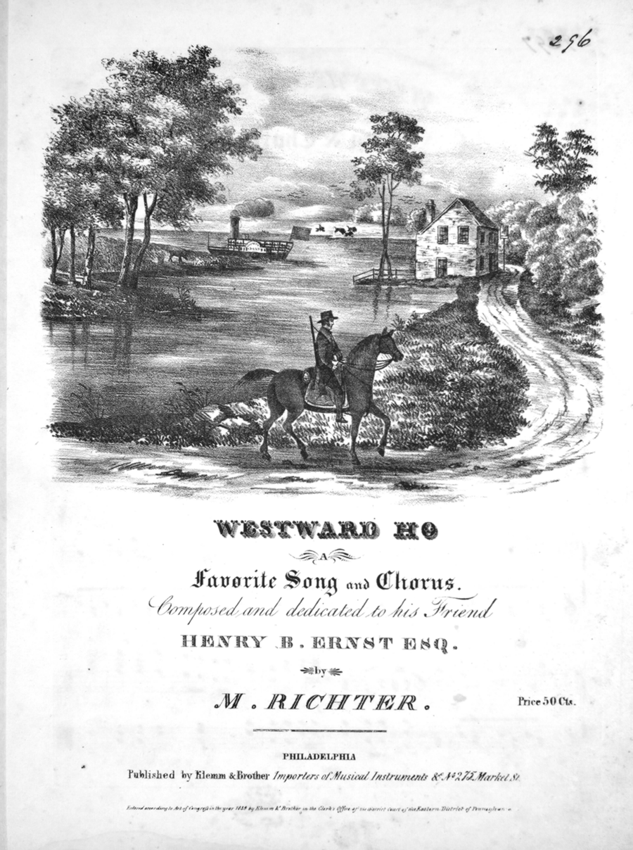 Westward Ho. A Favorite Song and Chorus