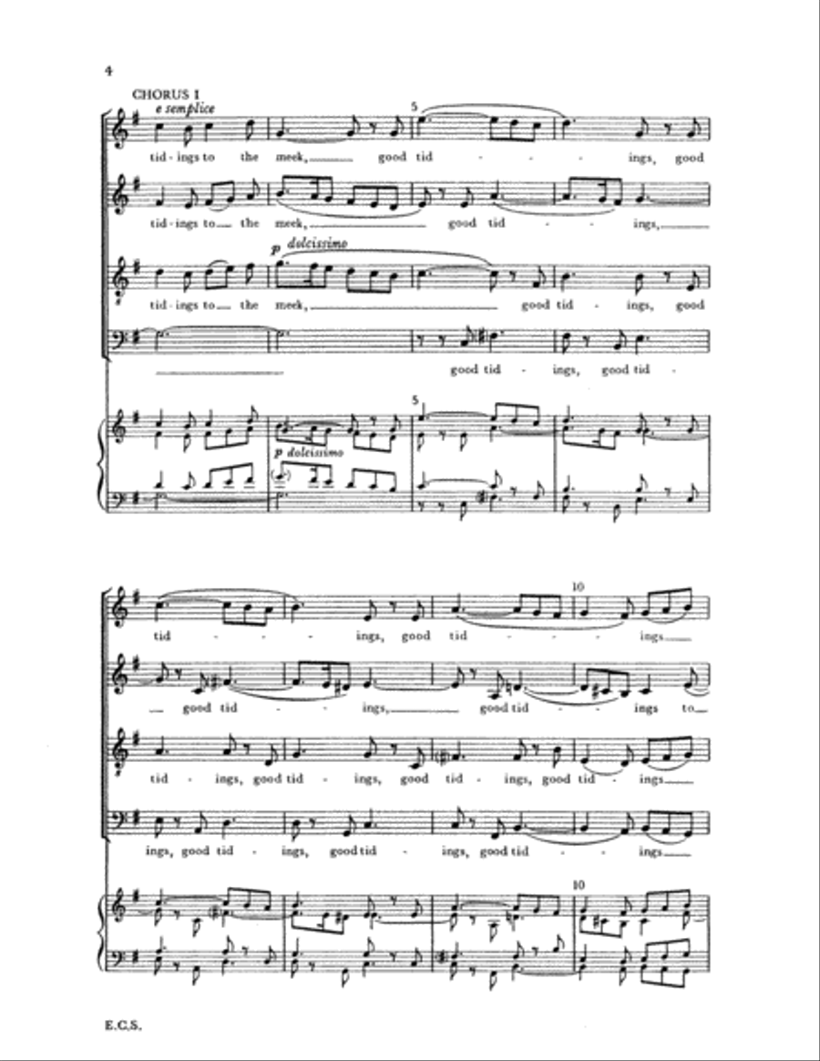 Good Tidings to the Meek 4-Part scores gallery preview page 3