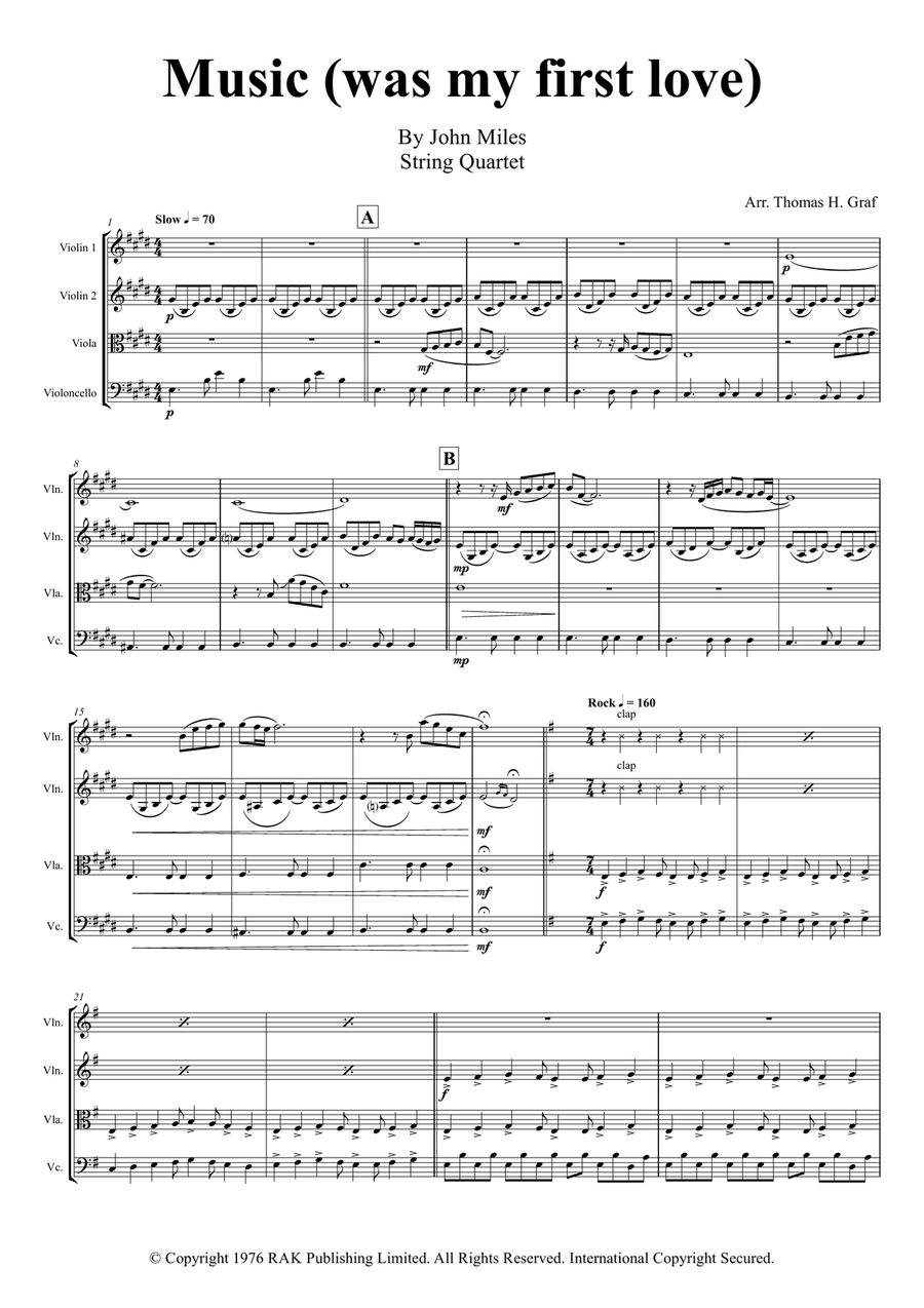 Music String Quartet scores gallery preview page 1