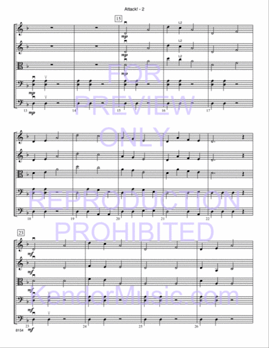 Attack! Attack! String Orchestra scores gallery preview page 3