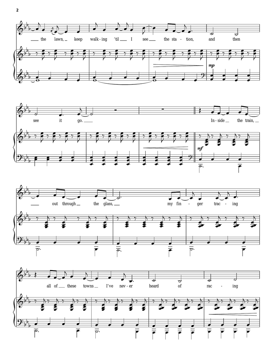 Times Are Hard For Dreamers (from Amélie The Musical) Voice scores gallery preview page 2