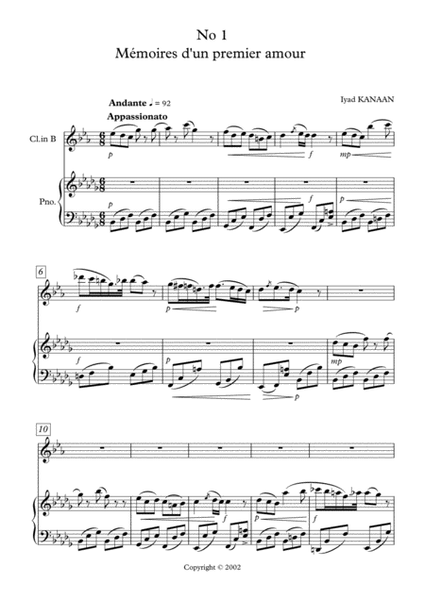 Piece for Clarinet and Piano image number null