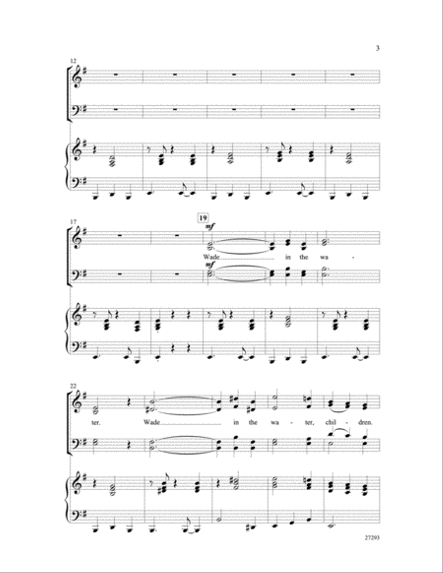 Wade in the Water 4-Part scores gallery preview page 3