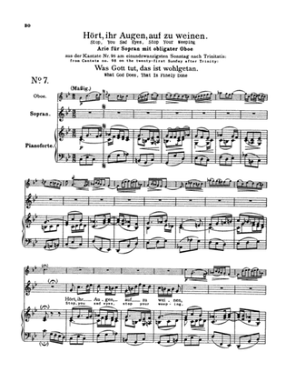 Bach: Soprano Arias from Church Cantatas, Volume I (Sacred) (German/English)