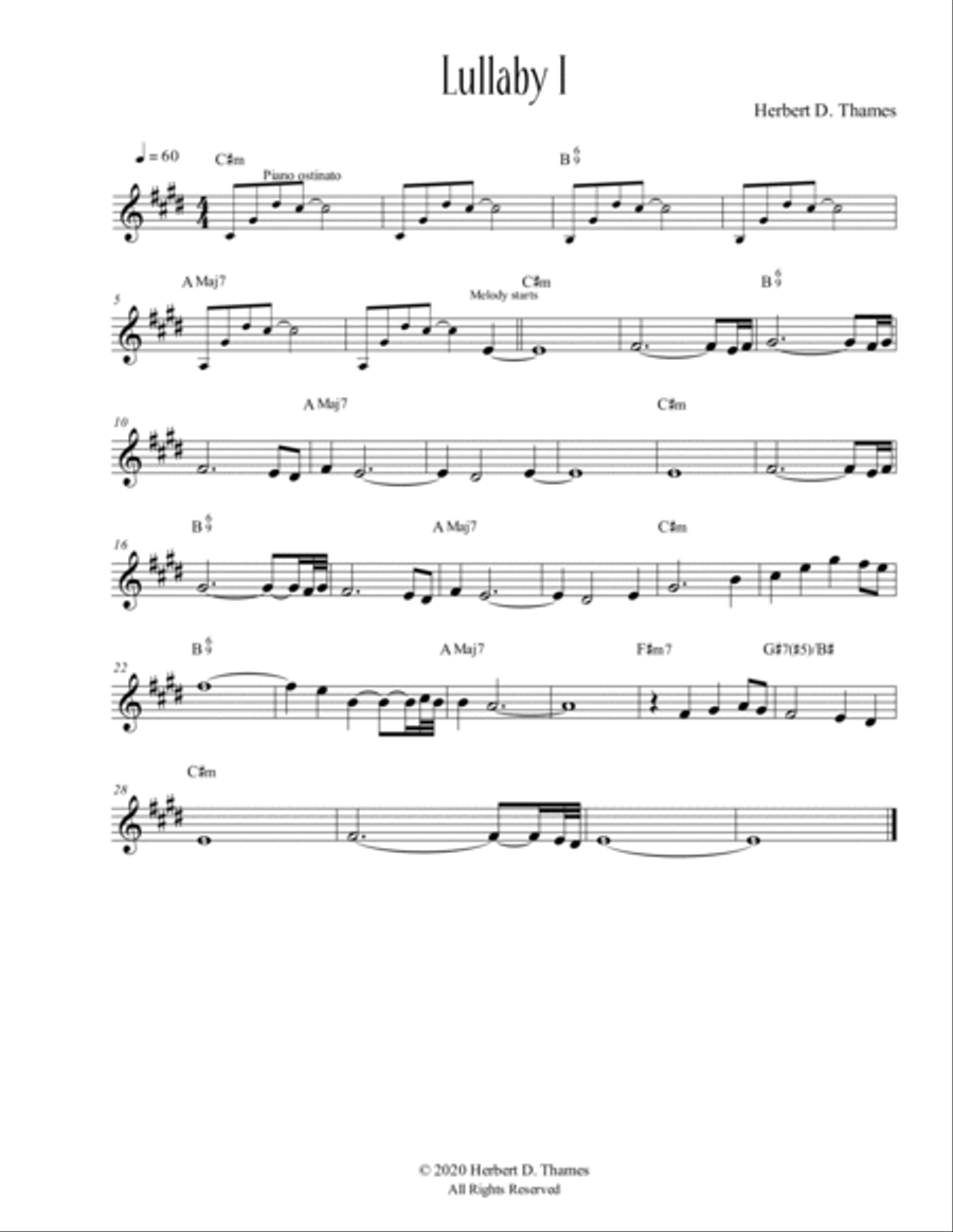 Lullaby (leadsheet booklet) Piano Solo scores gallery preview page 3