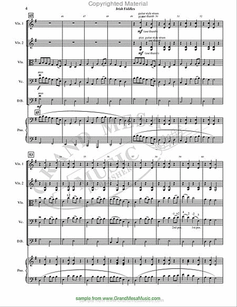 Irish Fiddles Irish Fiddles String Orchestra scores gallery preview page 5