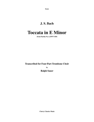 Toccata in E minor from Partita No. 6, BWV 830