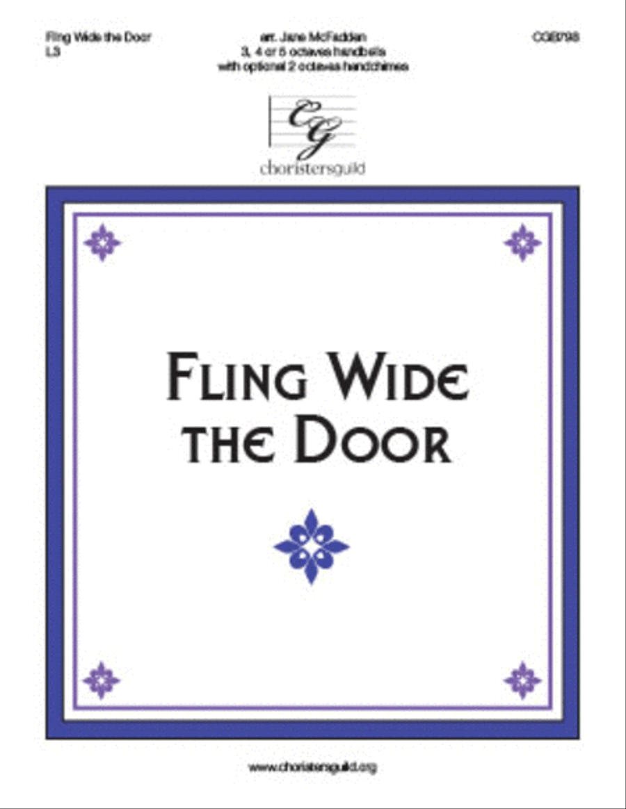 Fling Wide the Door Handbell Choir scores gallery preview page 1