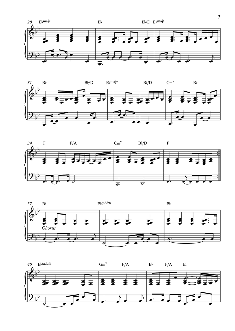 I Wanna Grow Old With You Piano Solo scores gallery preview page 3